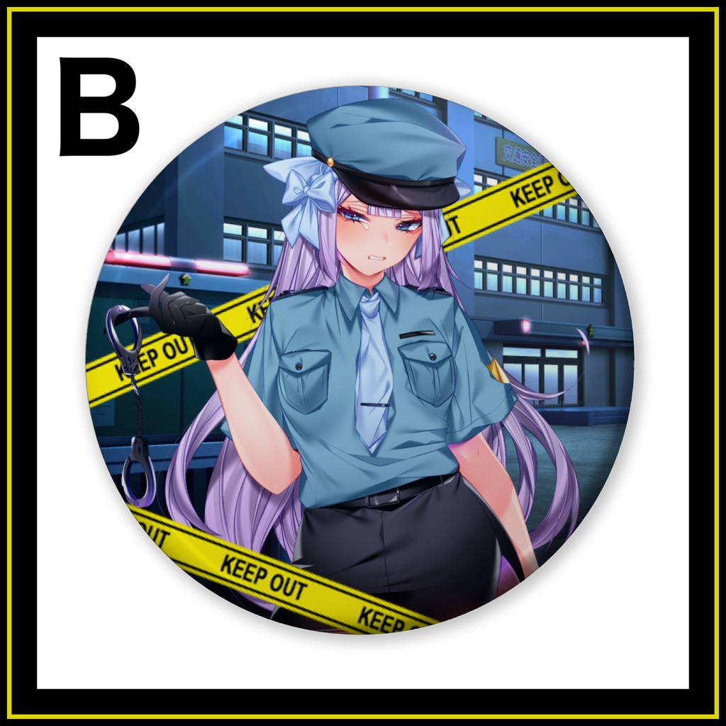 【ミニスカポリス】取り敢えず逮捕!缶バッジ(全3種)