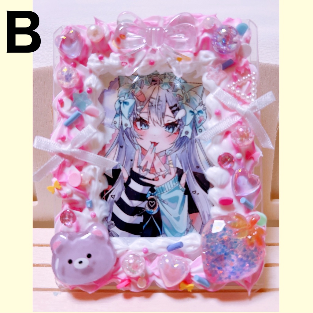 【ハンドメイド】硬質ケースデコ♡B8【ホイップデコ】