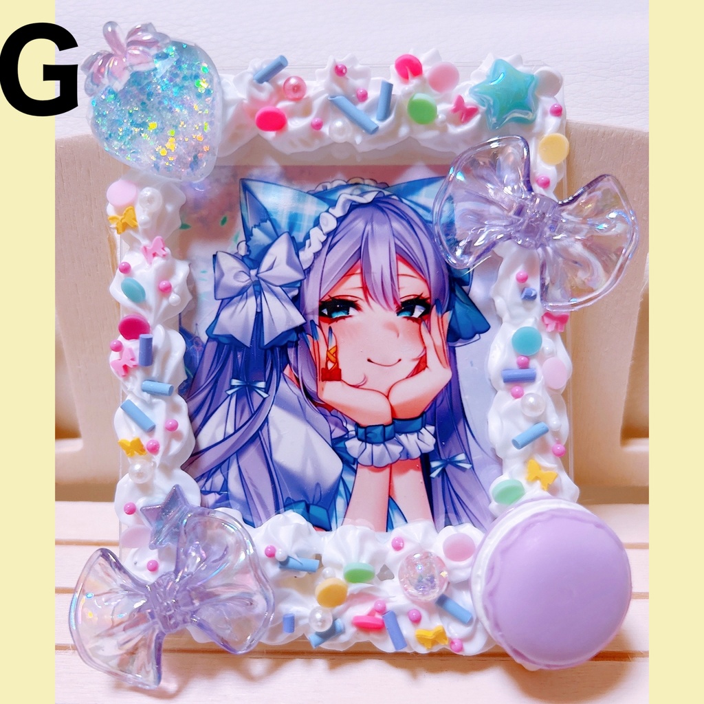 【ハンドメイド】硬質ケースデコ♡B8【ホイップデコ】