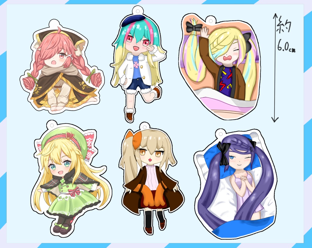 【wlw】サンクリ2026Spring(ワンカニ)頒布 アクリルキーホルダー