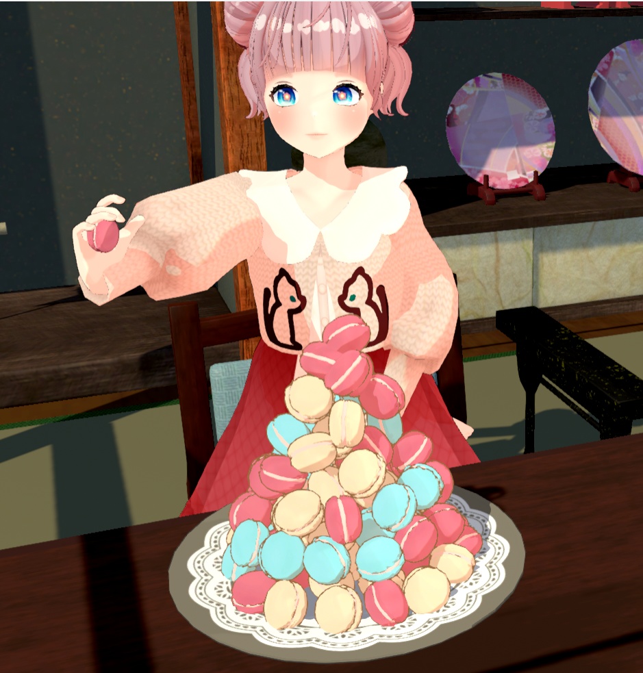 【Warudo】マカロンの山【生データ付】