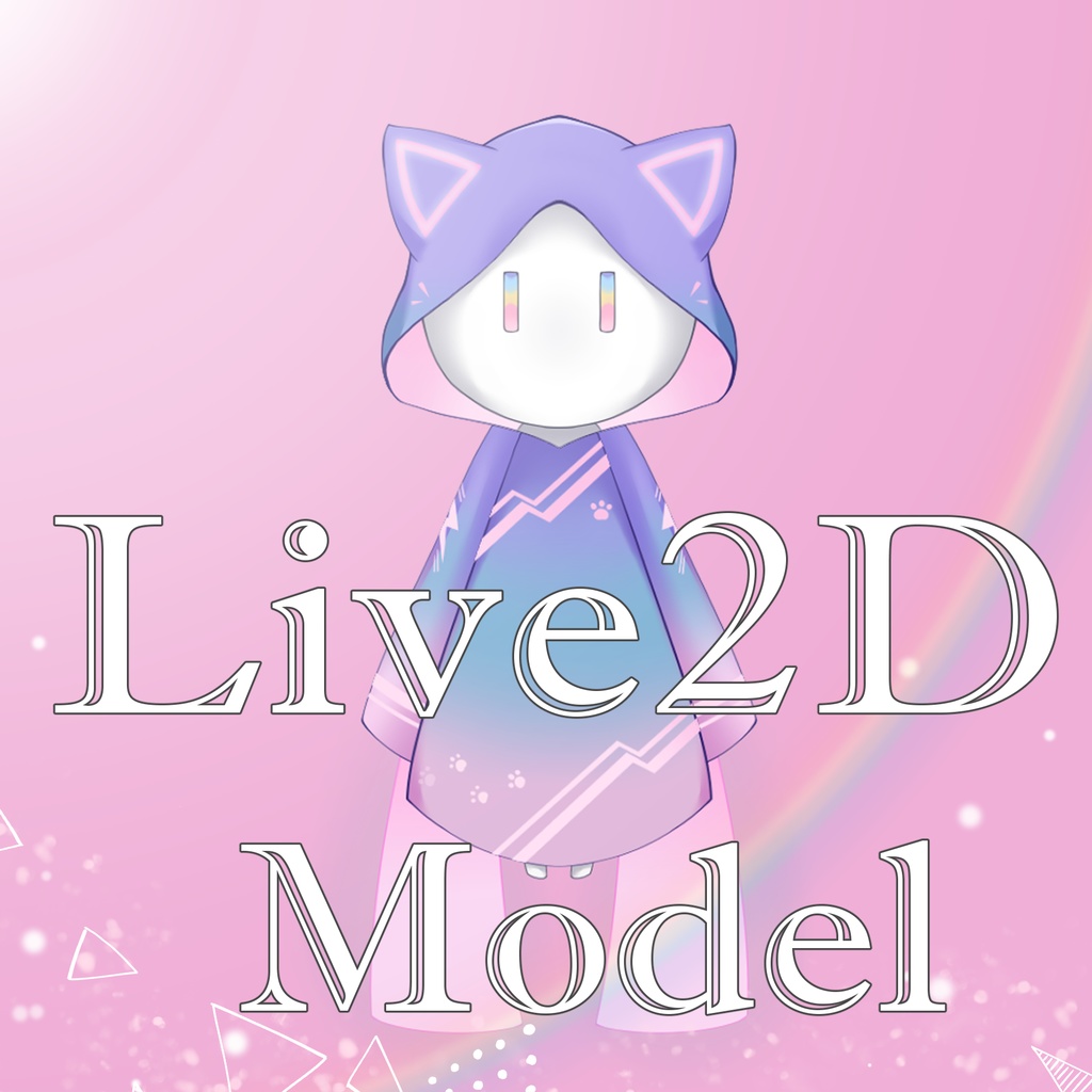 [Live2d Vtube studio]  Doll Neon Cat theme