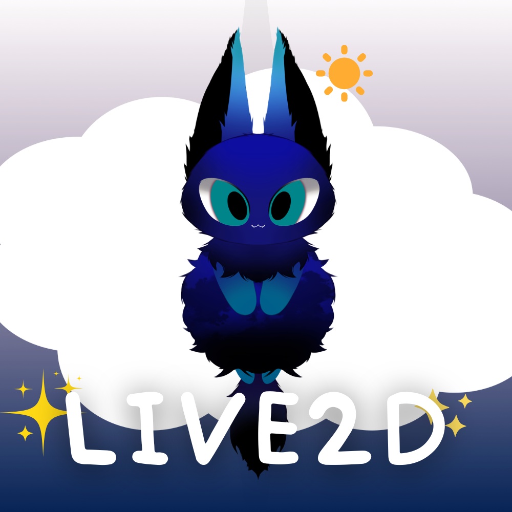 [ LIVE2D Model ] Sky theme : Blue Hour skycat
