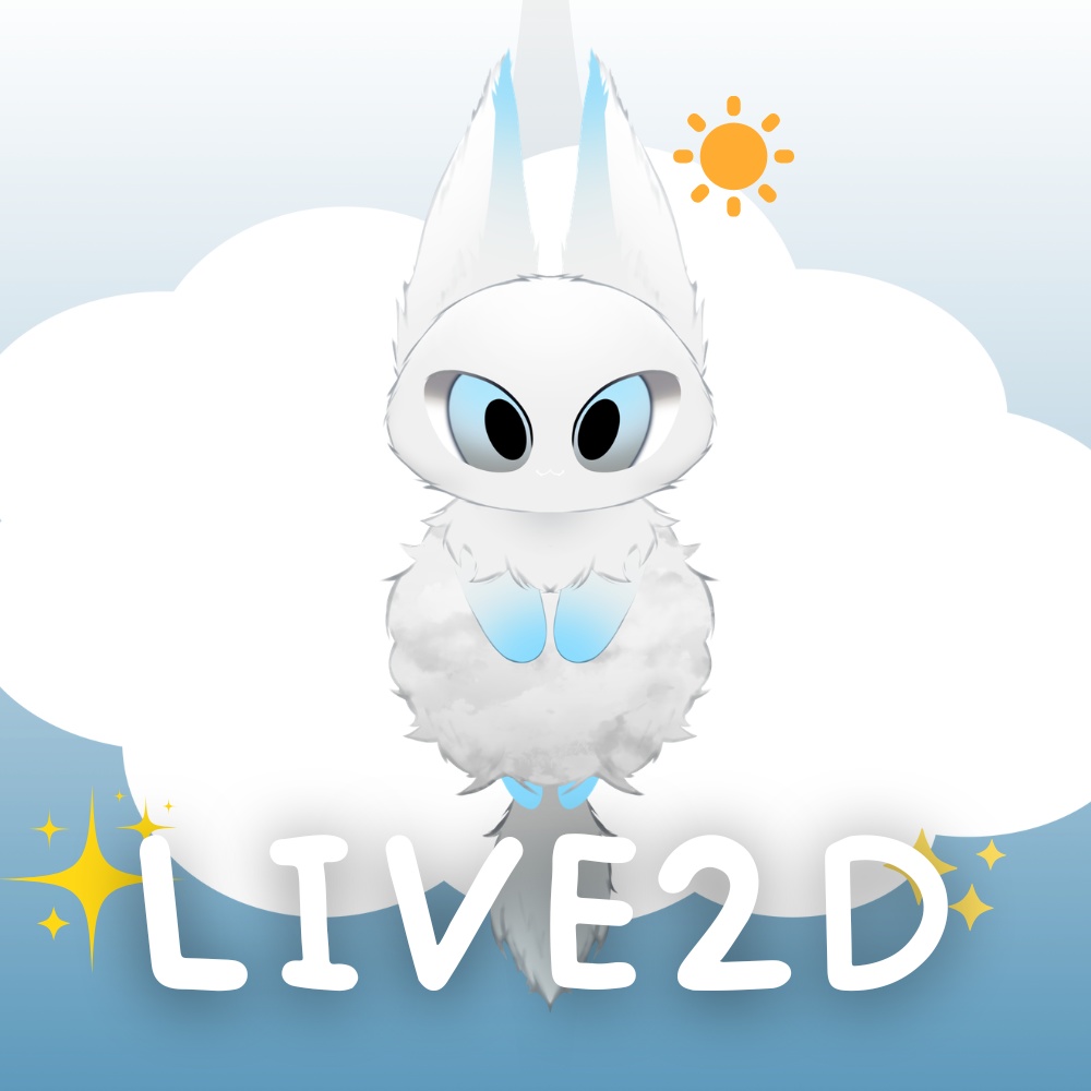 [ LIVE2D Model ] Sky theme : Cloudy skycat