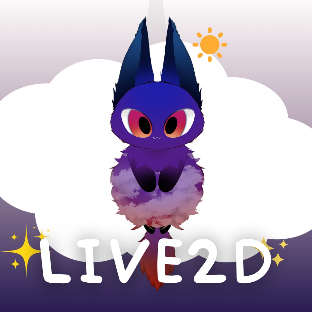 [ LIVE2D Model ] Sky theme : Sunset skycat