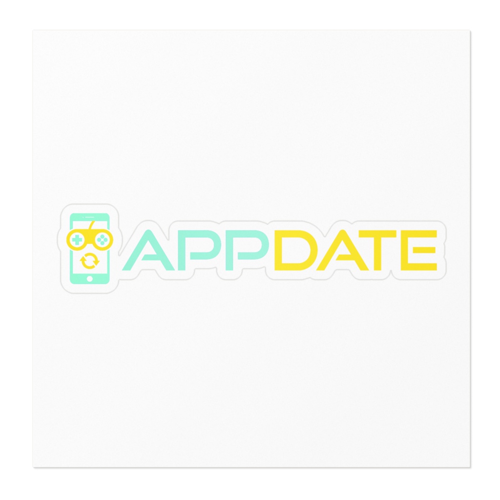 APPDATEステッカー(ミント×レモン)
