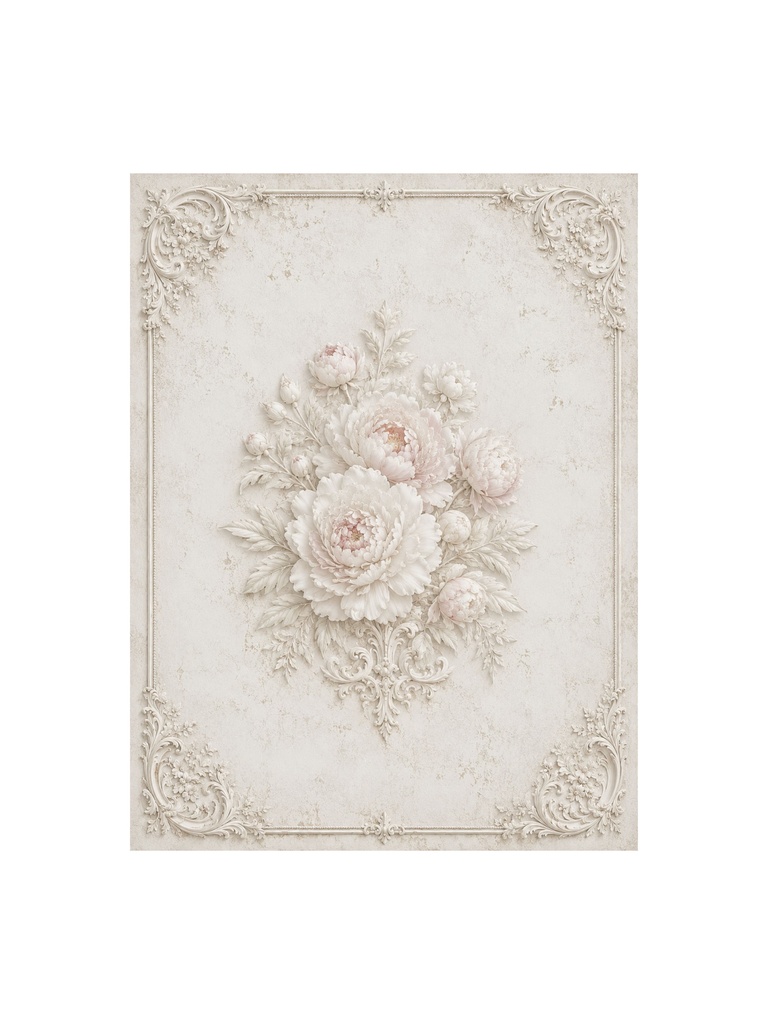 Plaster Relief Wallpaper Vol.8|石膏レリーフ風アンティーク壁紙 10枚セット
