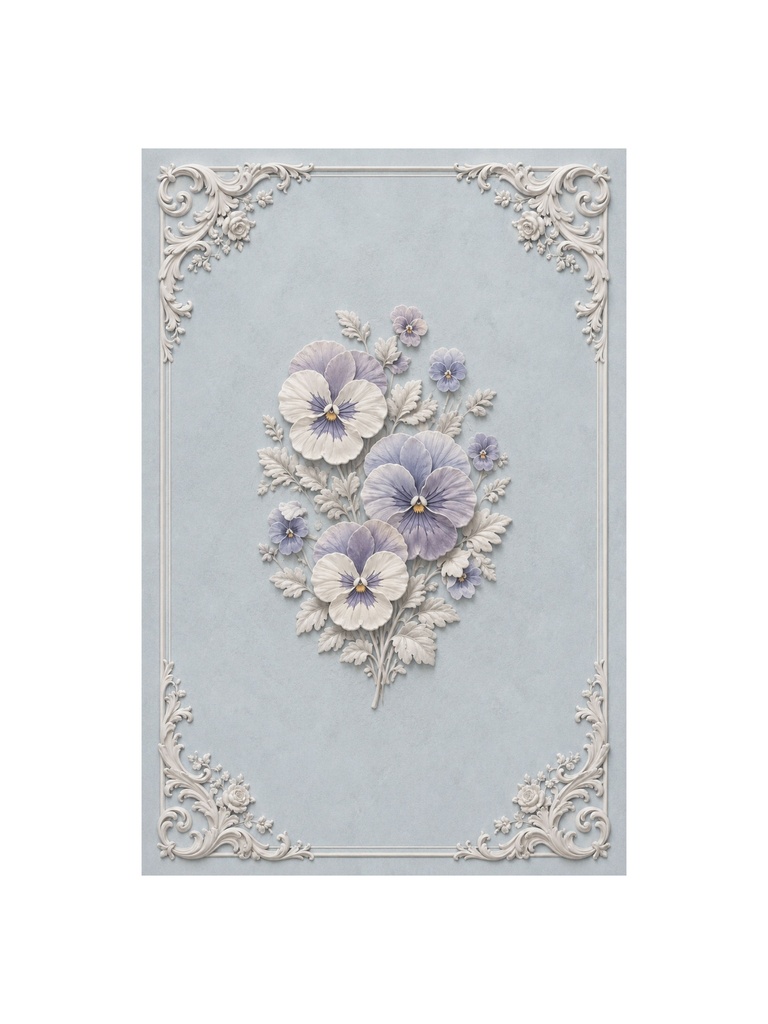 Plaster Relief Wallpaper Vol.8|石膏レリーフ風アンティーク壁紙 10枚セット