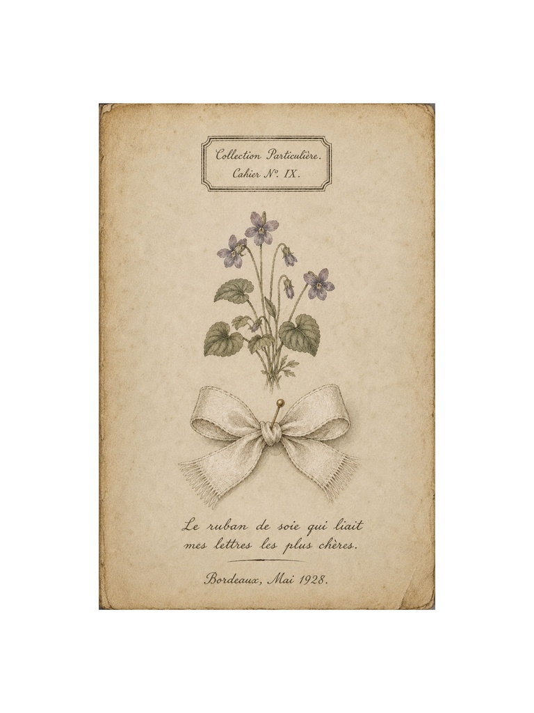Antique French Ribbon Journal Collection|アンティークリボンジャーナル 4枚セット