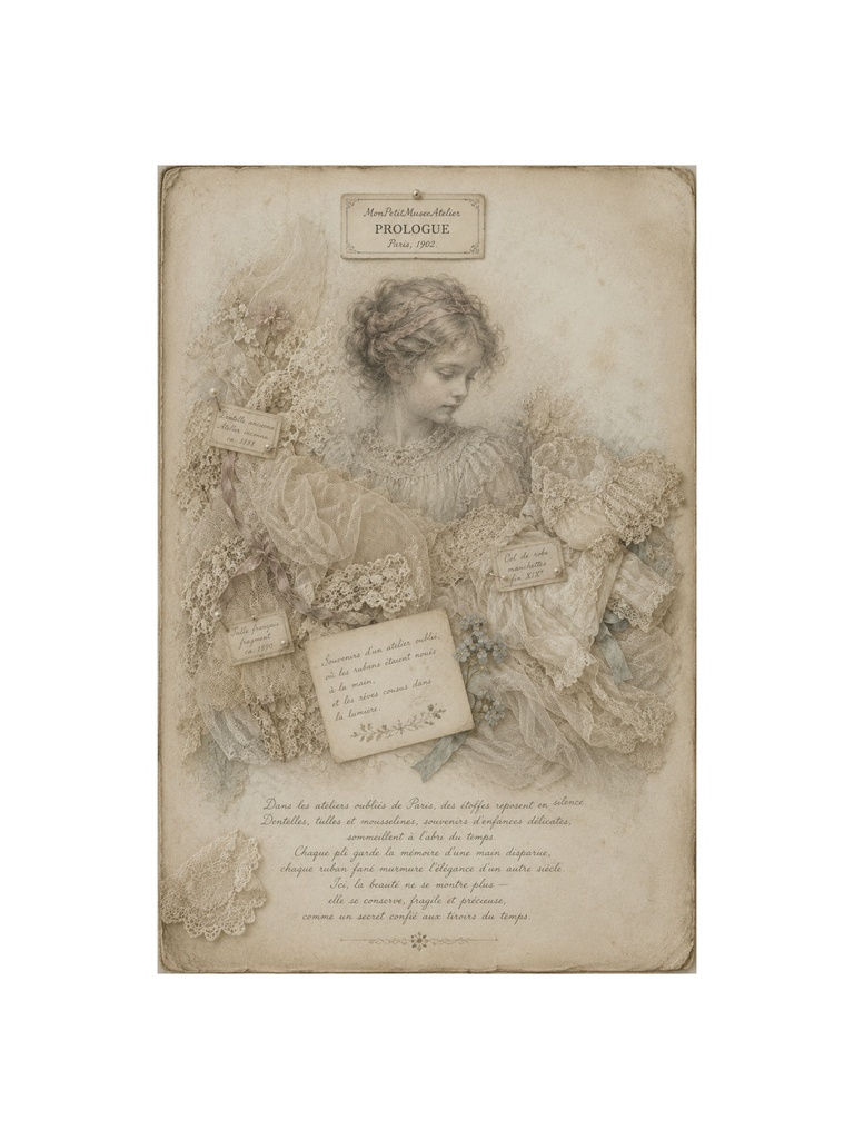 Antique French Lace Collection Journal|アンティークレースコレクション 4枚セット