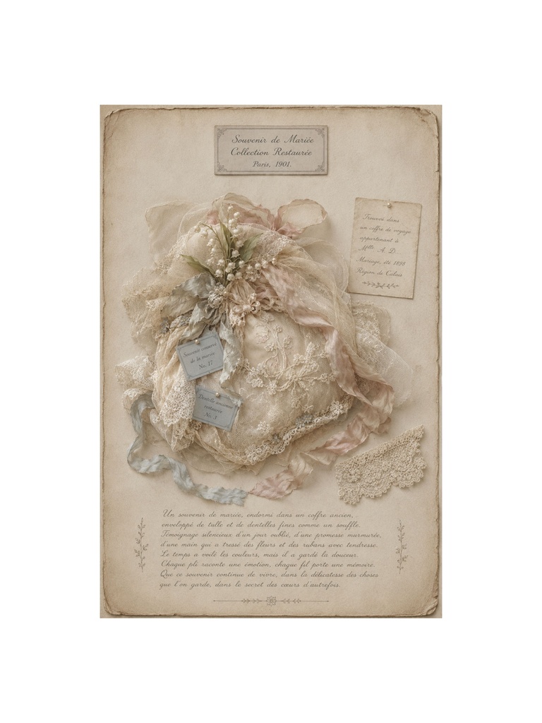 Antique French Lace Collection Journal|アンティークレースコレクション 4枚セット