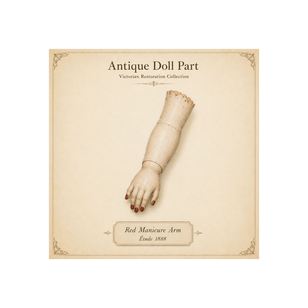 Antique Bisque Doll Clipart|ヴィクトリアン ビスクドール パーツ 8点セット