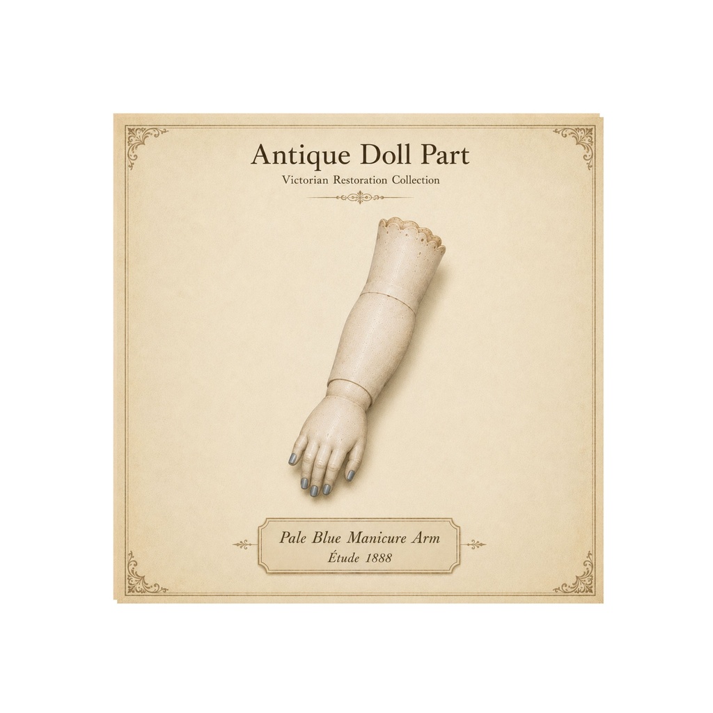 Antique Bisque Doll Clipart|ヴィクトリアン ビスクドール パーツ 8点セット