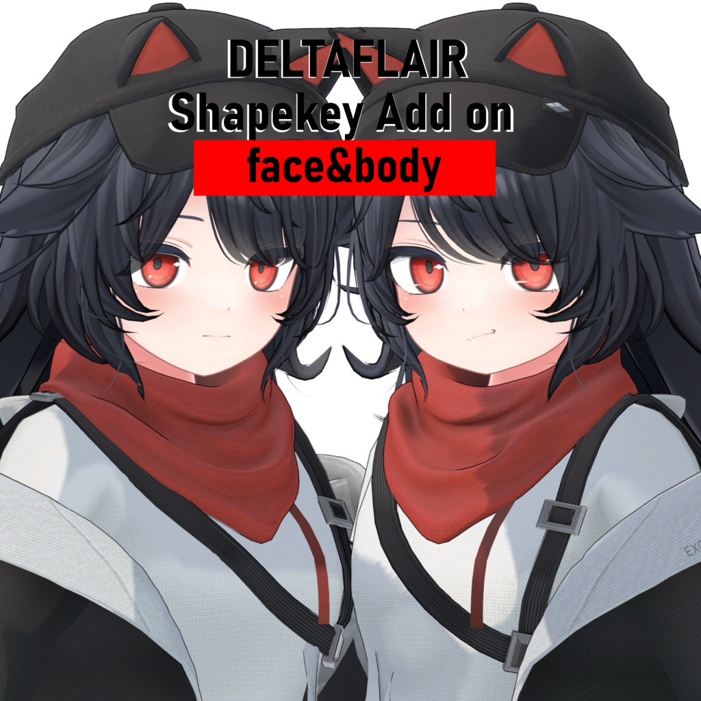 【デルタフレア】Shapekey Add on ［Face＆Body］［#DRUM_OFF_］