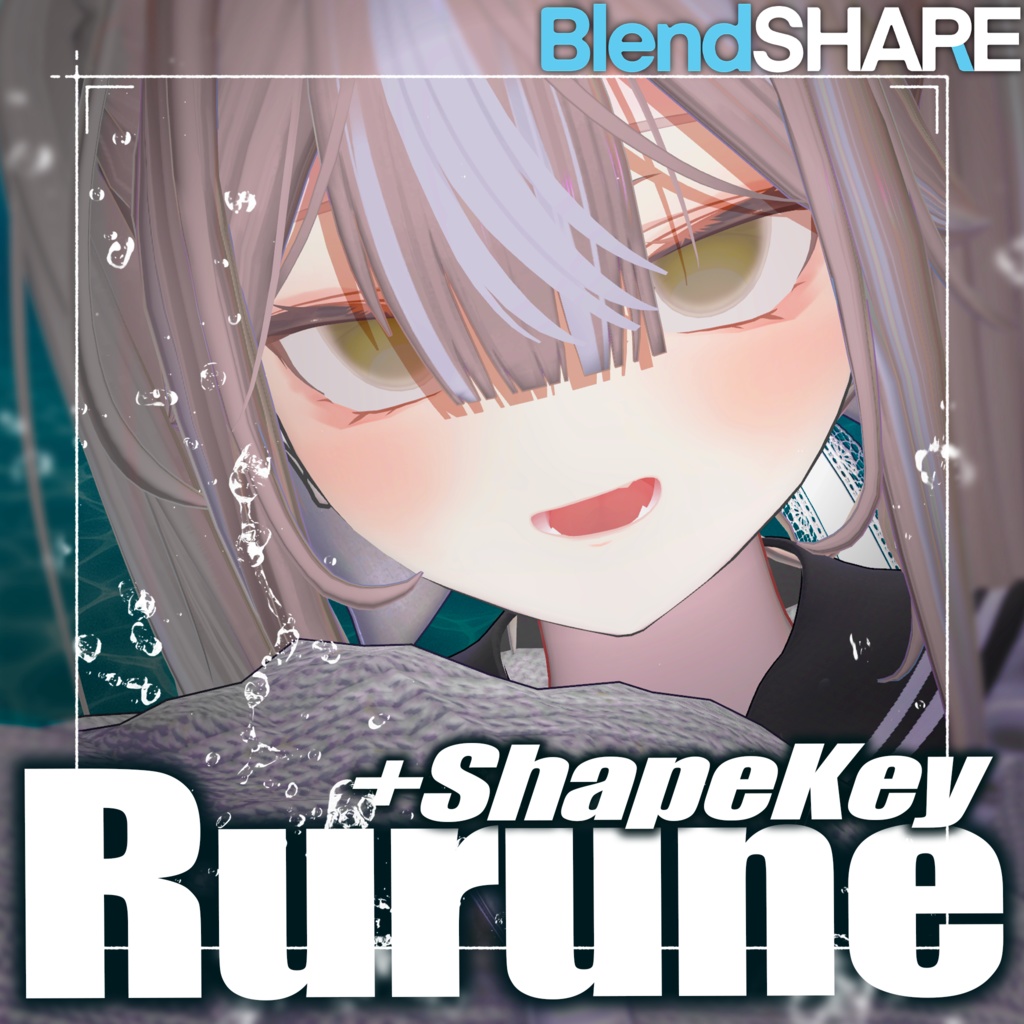 【ルルネ】ShapeKey Add-on ― 追加表情シェイプキー［#DRUM_OFF_］