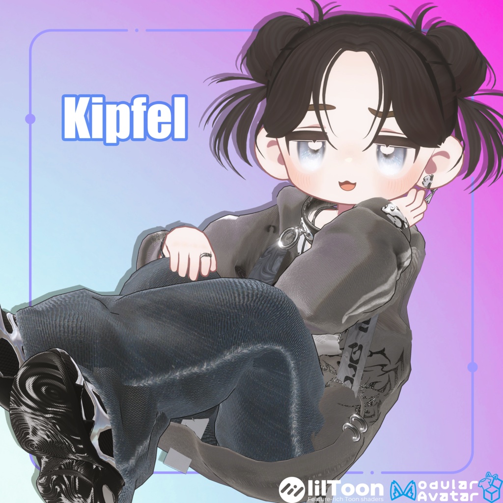 【22アバター対応Hair】こぐまるーずついん【#DRUM_OFF_】