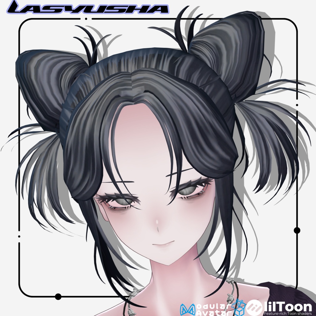 【22アバター対応Hair】こぐまるーずついん【#DRUM_OFF_】