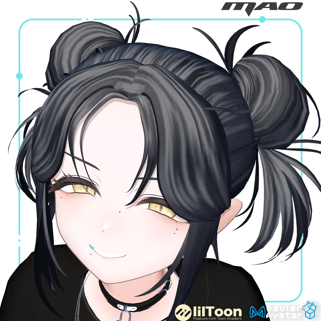 【22アバター対応Hair】こぐまるーずついん【#DRUM_OFF_】