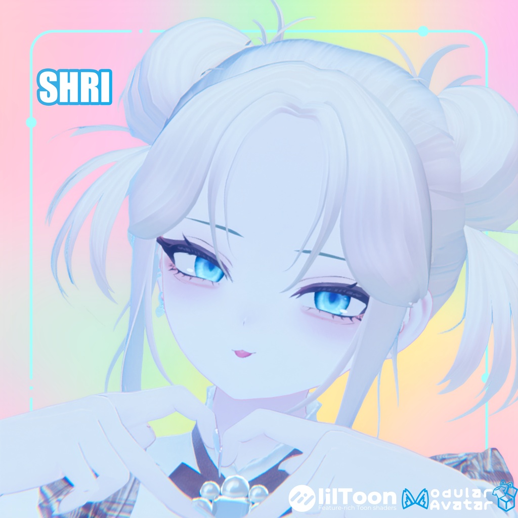 【22アバター対応Hair】こぐまるーずついん【#DRUM_OFF_】