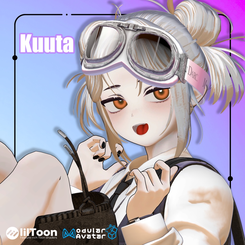 【22アバター対応Hair】こぐまるーずついん【#DRUM_OFF_】