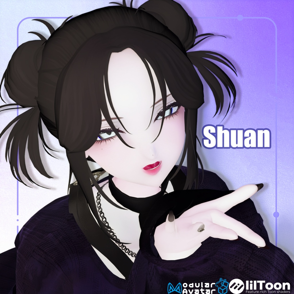 【22アバター対応Hair】こぐまるーずついん【#DRUM_OFF_】