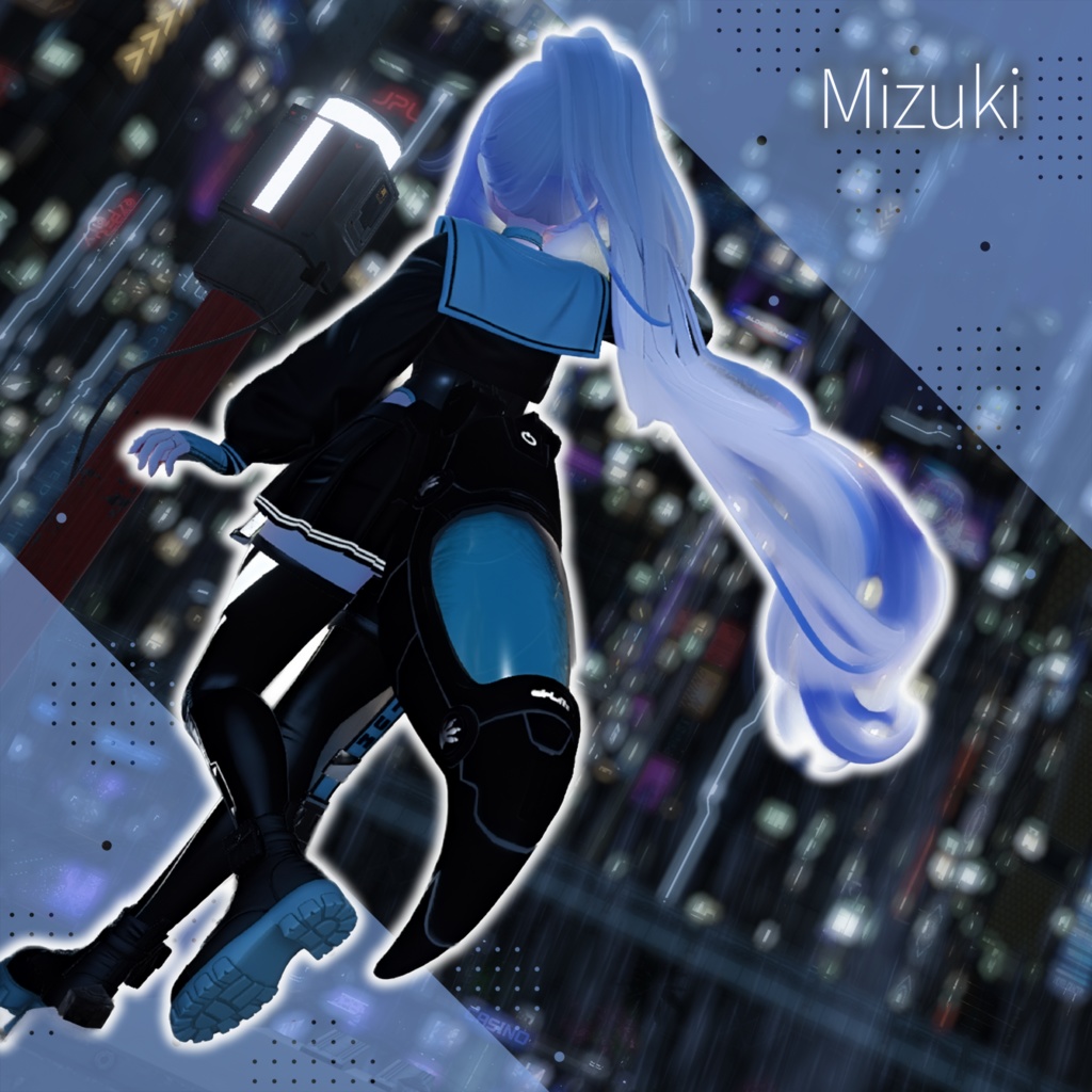 【VRChat対応】「NEOPA」サイバー×レオパ尻尾 -AudioLink搭載-【#DRUM_OFF_】