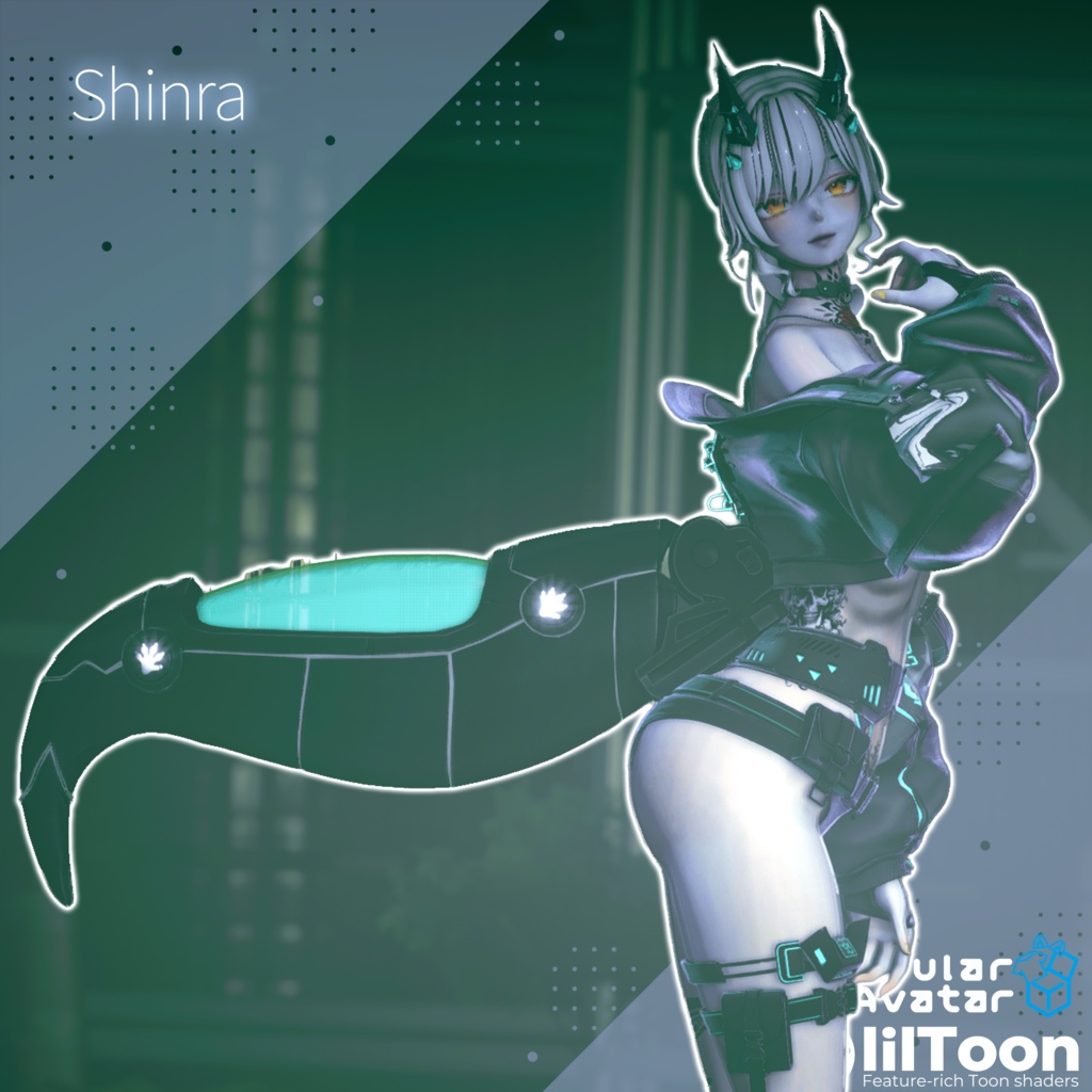 【VRChat対応】「NEOPA」サイバー×レオパ尻尾 -AudioLink搭載-【#DRUM_OFF_】