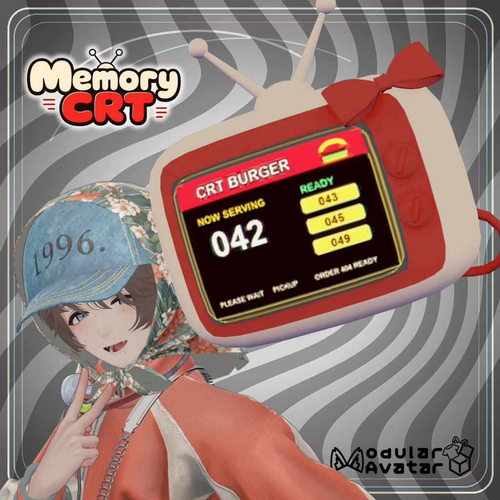 Memory CRT - VHS Shader搭載CRTアクセサリー -〖#DRUM_OFF_〗