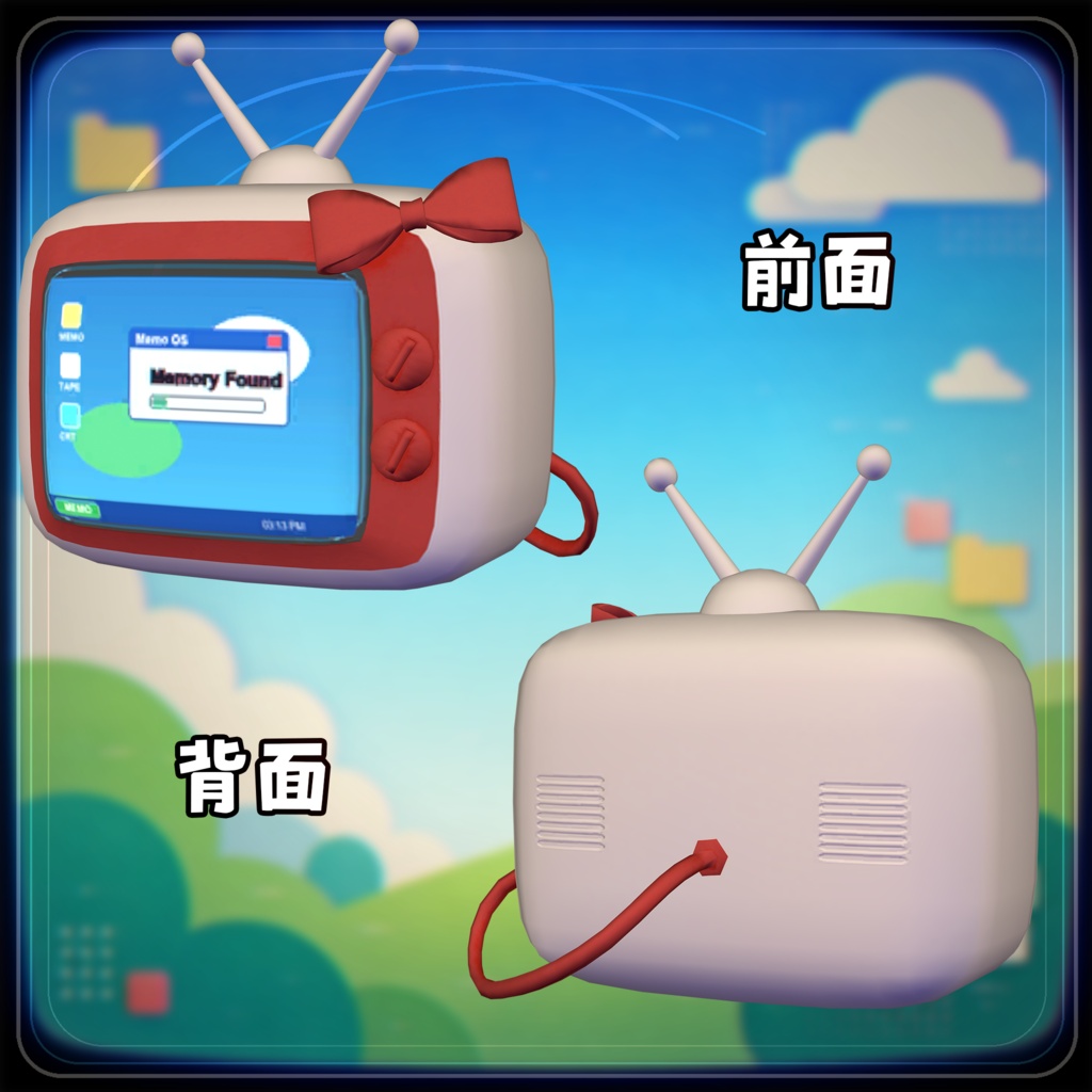 Memory CRT - VHS Shader搭載CRTアクセサリー -〖#DRUM_OFF_〗