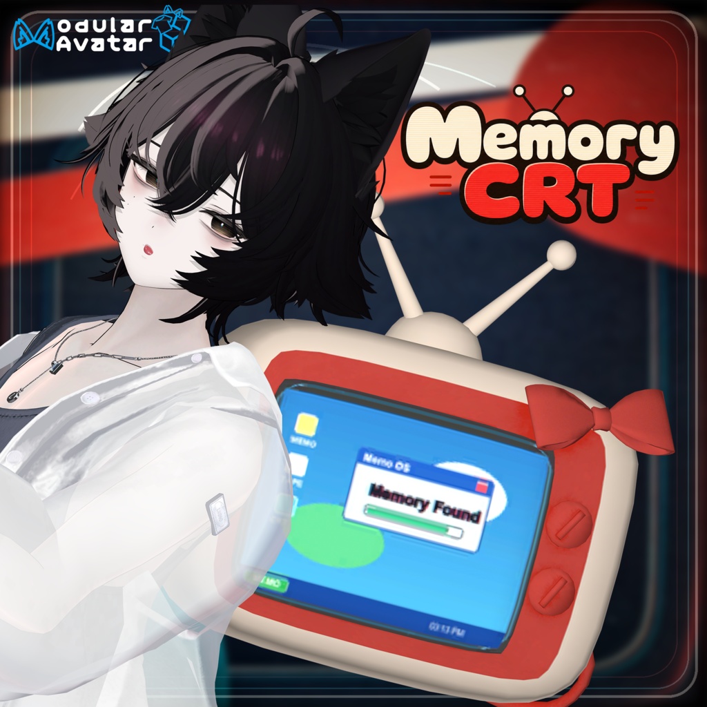 Memory CRT - VHS Shader搭載CRTアクセサリー -〖#DRUM_OFF_〗