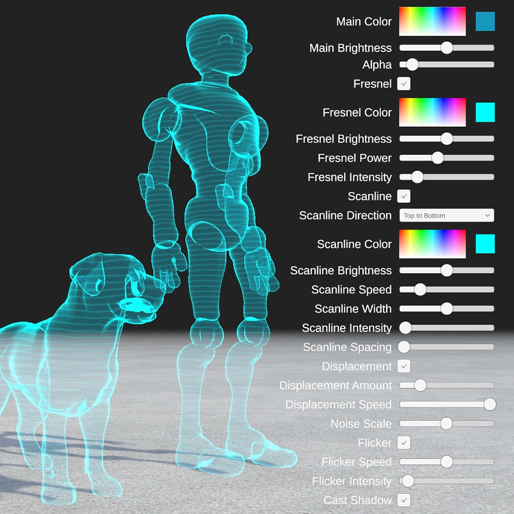 Hologram Shader | Customizable Shader FX for 3D