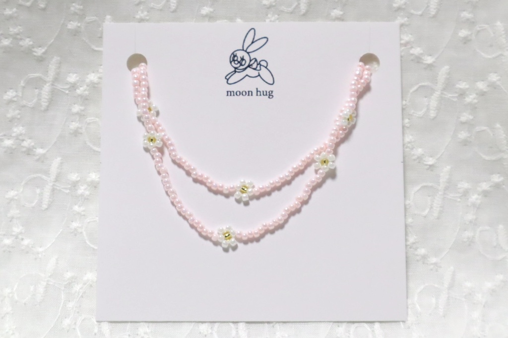 フラワーネックレス(Pink)