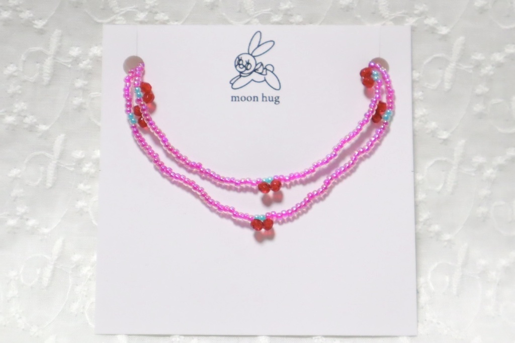 チェリーネックレス(Pink)