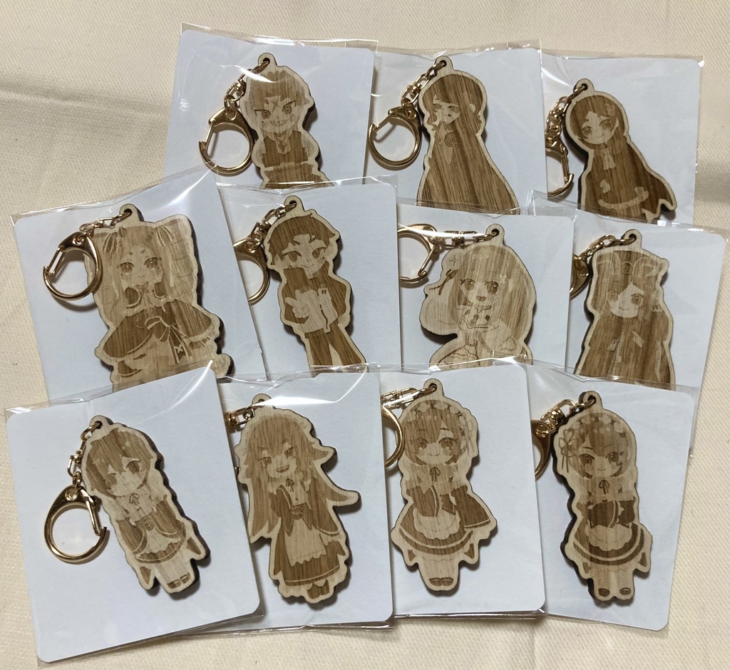 ウッドキーホルダー