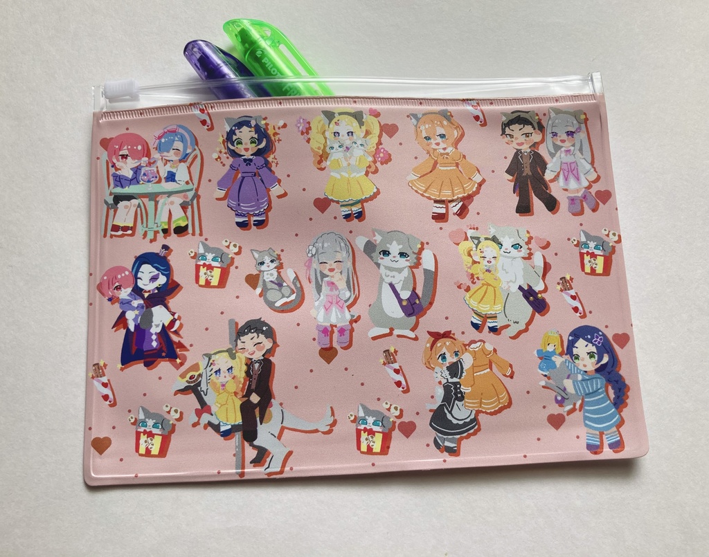クリアポーチ&13種ステッカーセット