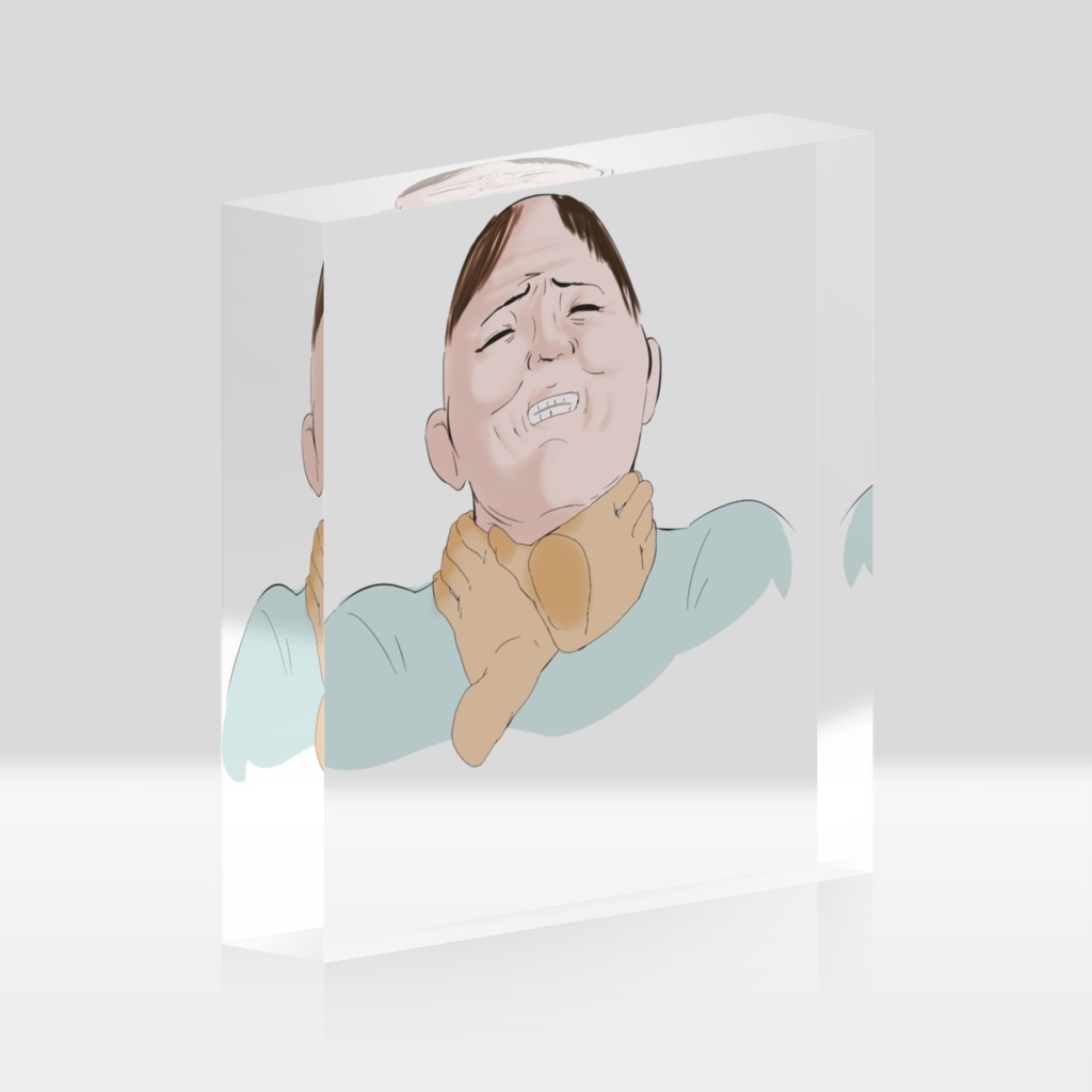 魔除けアクリルブロックおじさんversion