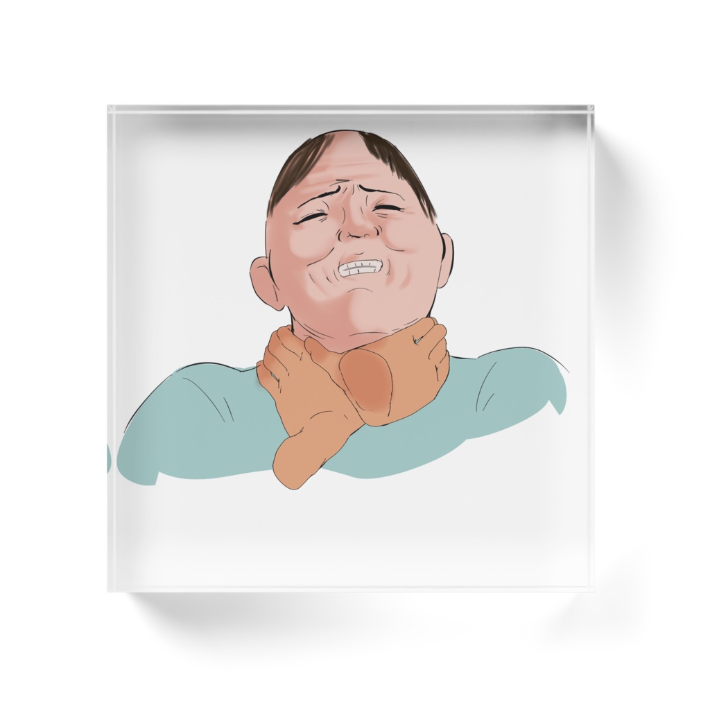 魔除けアクリルブロックおじさんversion