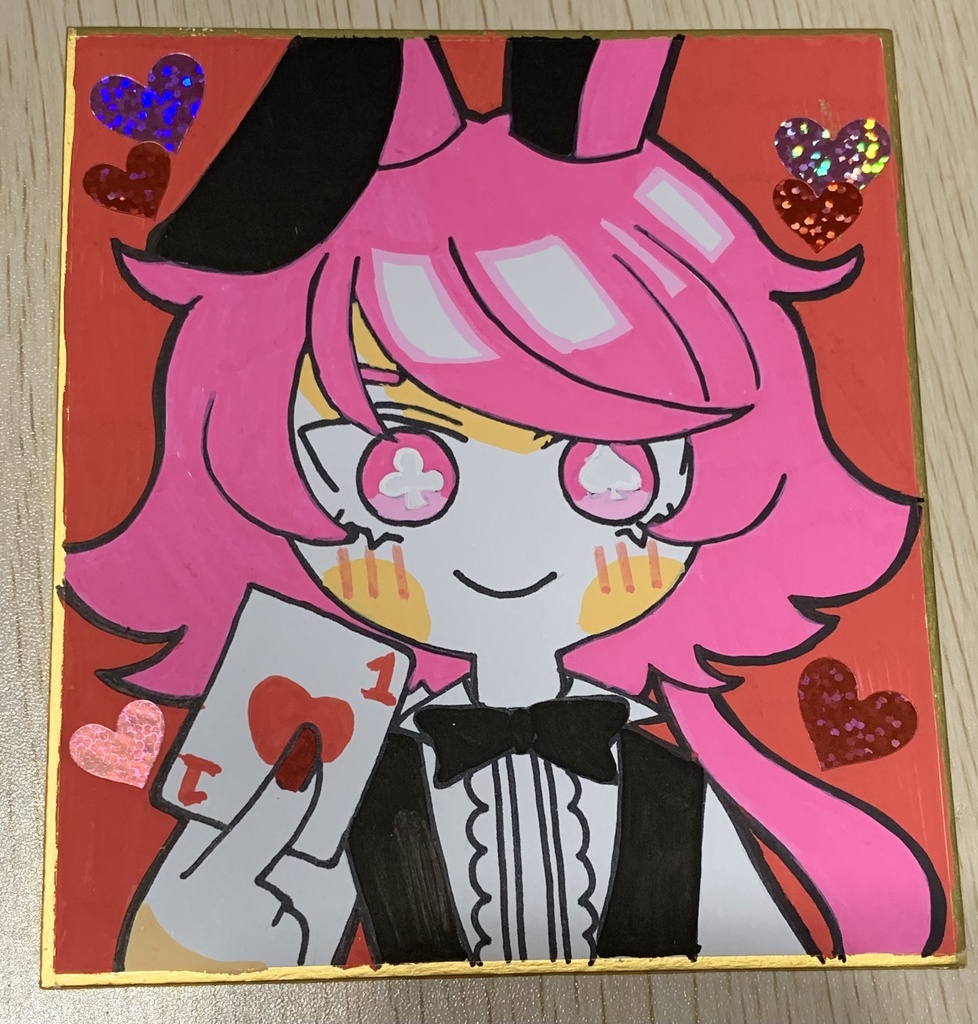 色紙 宇佐美兎和