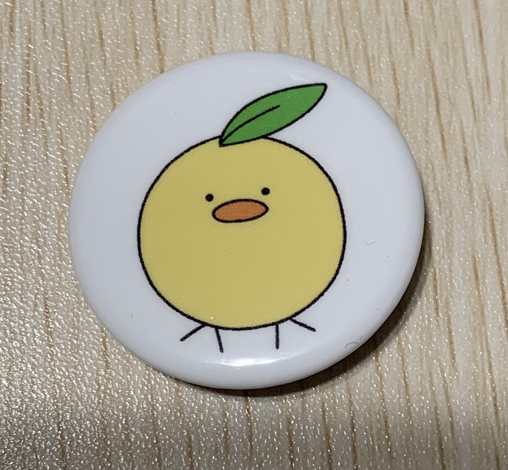 ゆずのひな缶バッジ