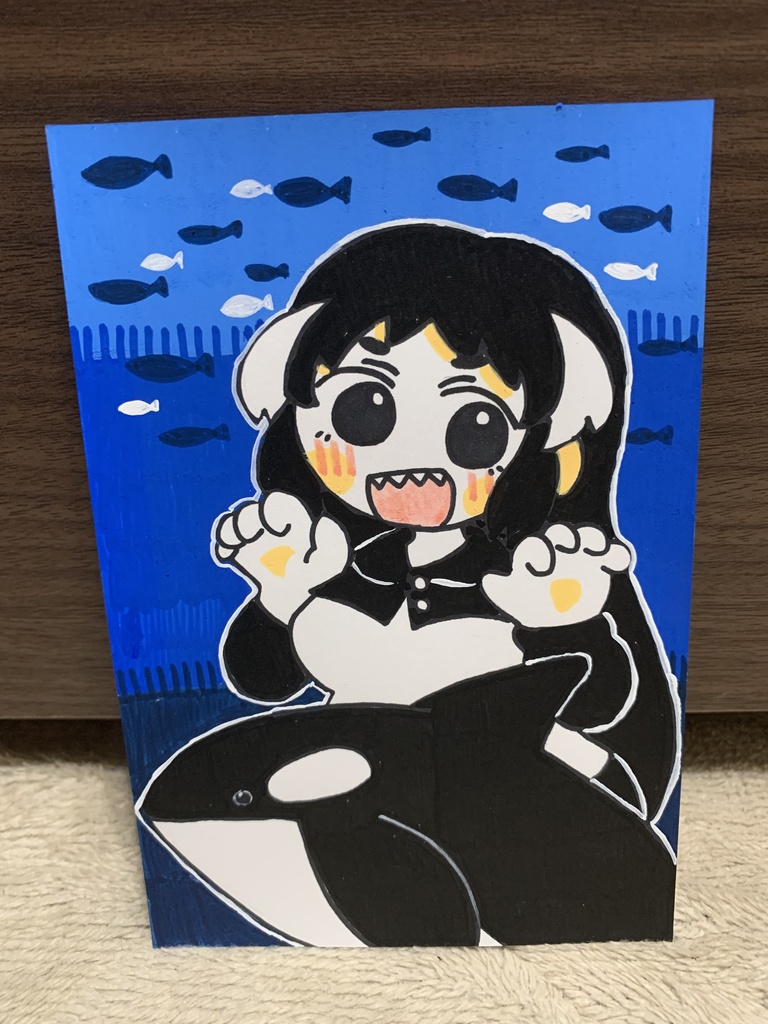 原画「シャチガール」