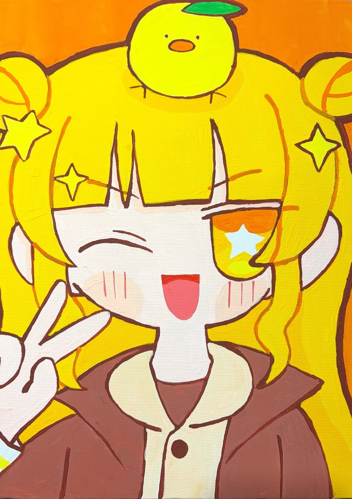 キャンバス原画「ピース！」