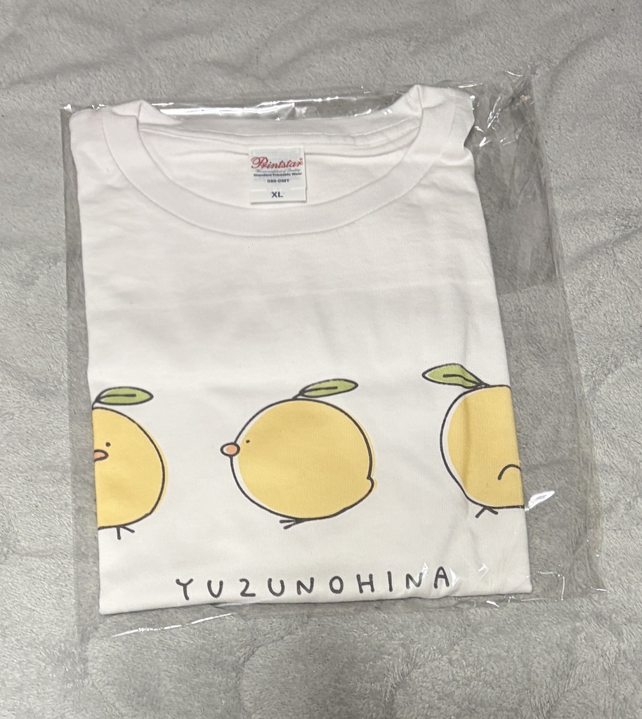 ゆずのひなTシャツ【三面図】