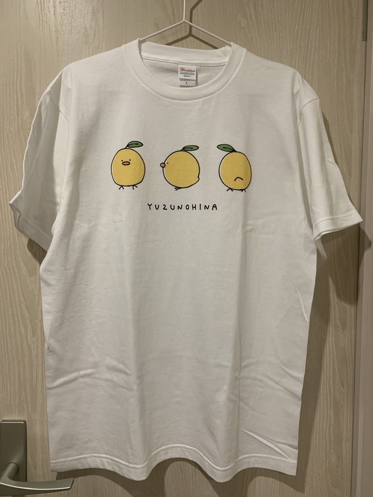 ゆずのひなTシャツ【三面図】
