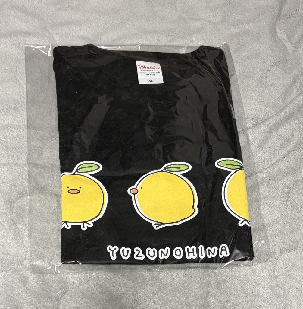 ゆずのひなTシャツ【三面図】