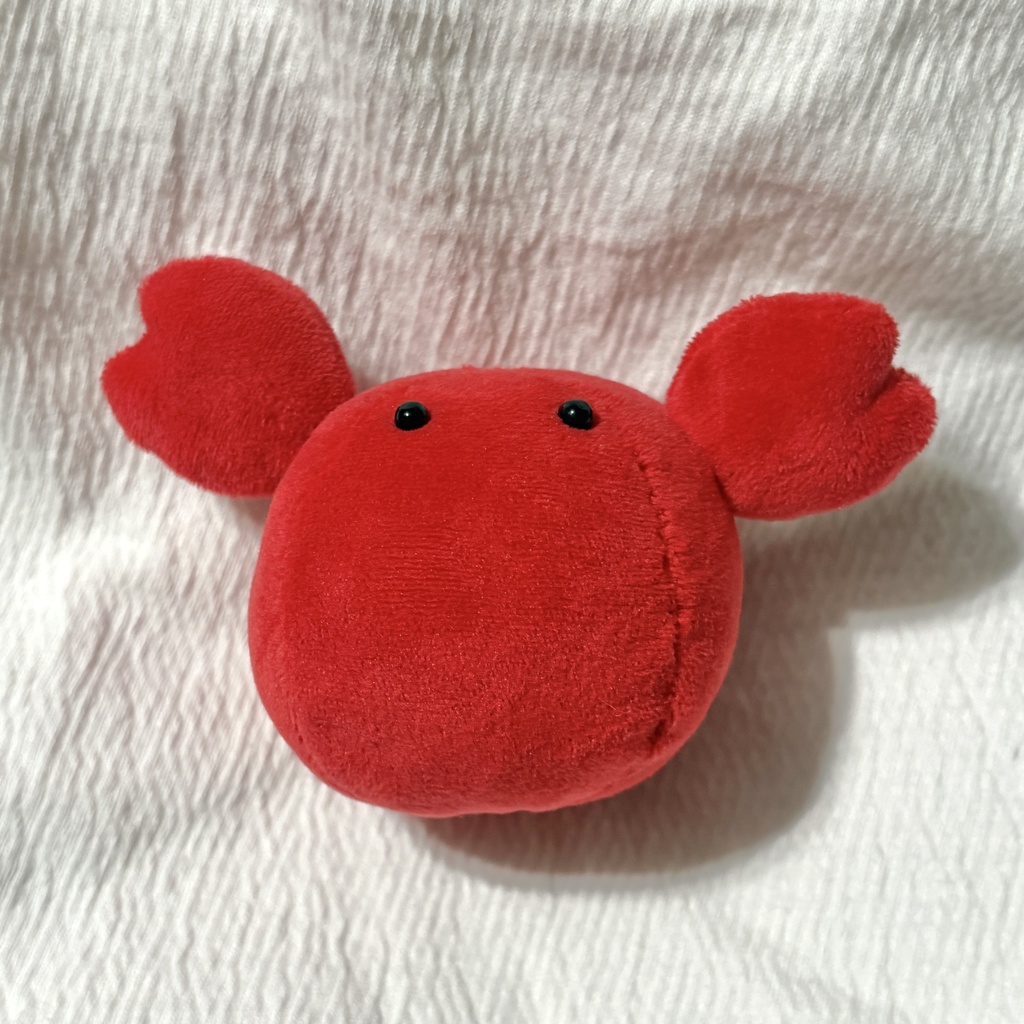 【受注販売】まんまるなカニのぬいぐるみ