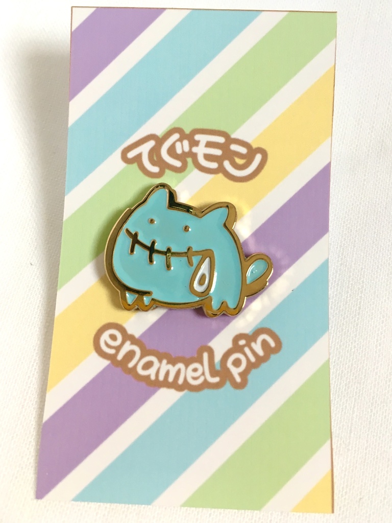 てぐモンエナメルピンバッジ