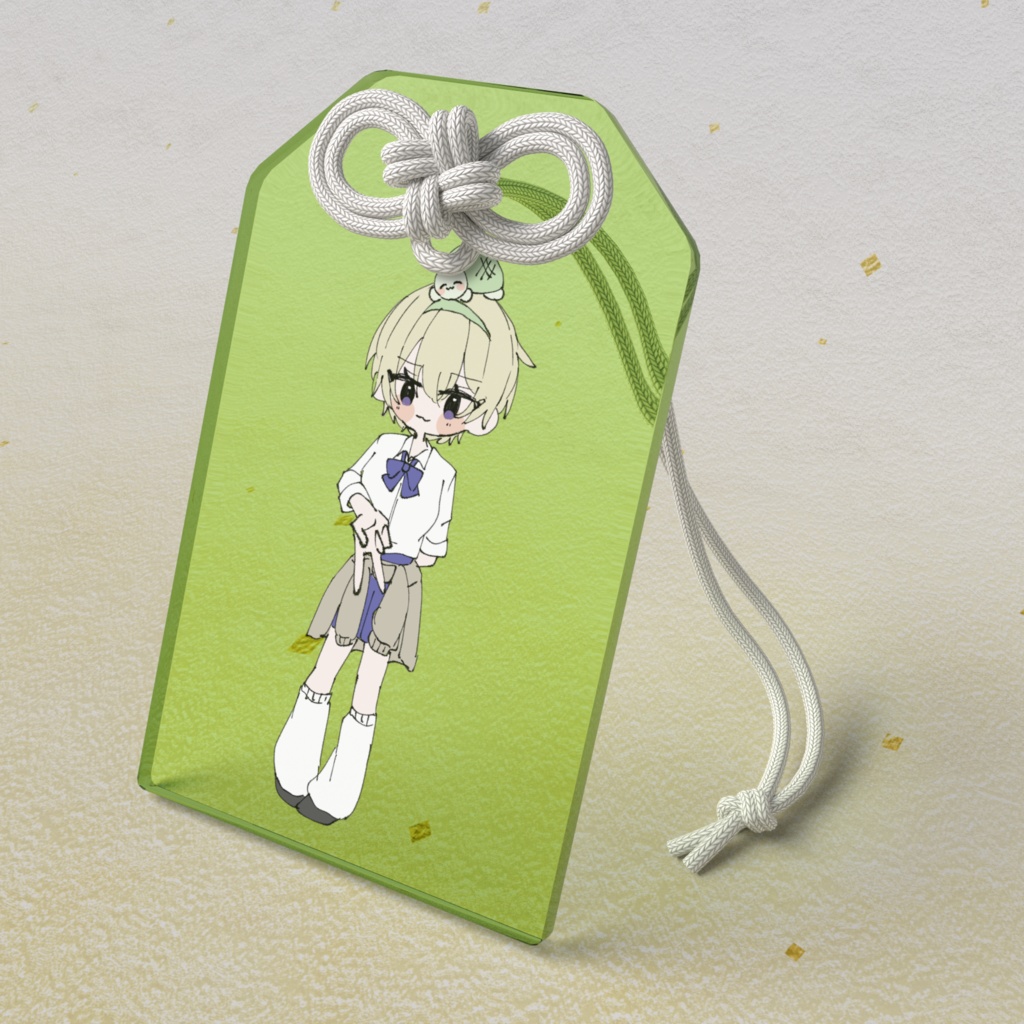 心にギャルピースアクリルおまもり