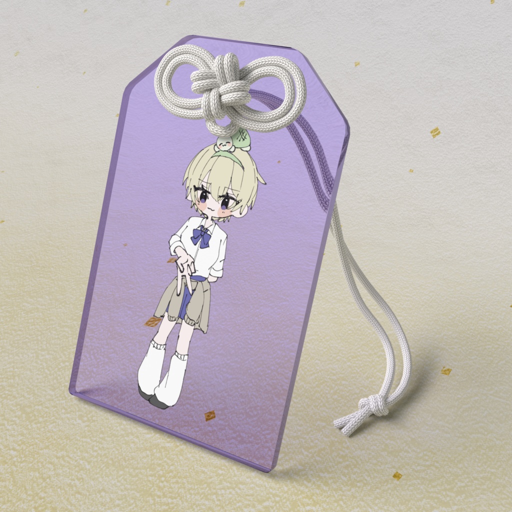 心にギャルピースアクリルおまもり