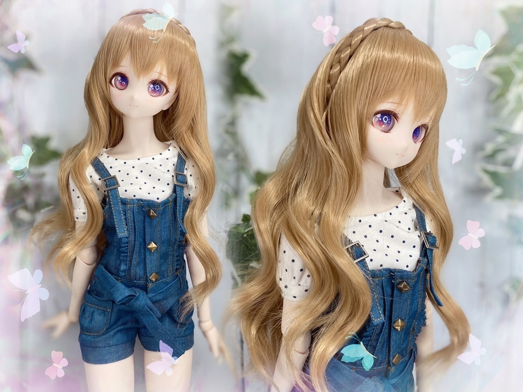 ドールウィッグ*フェアリーウェイブティアラ*ロイヤルミルクティー*9～9.5インチ - Dolls Collection - BOOTH