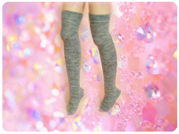 サイハイソックス*グレー*MSD/MDDサイズ